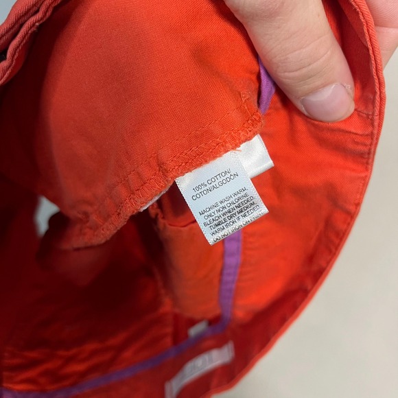 Ann Taylor LOFT Orange Shorts Women's Casual Summer Cotton - Size 0 - Picture 5 of 8